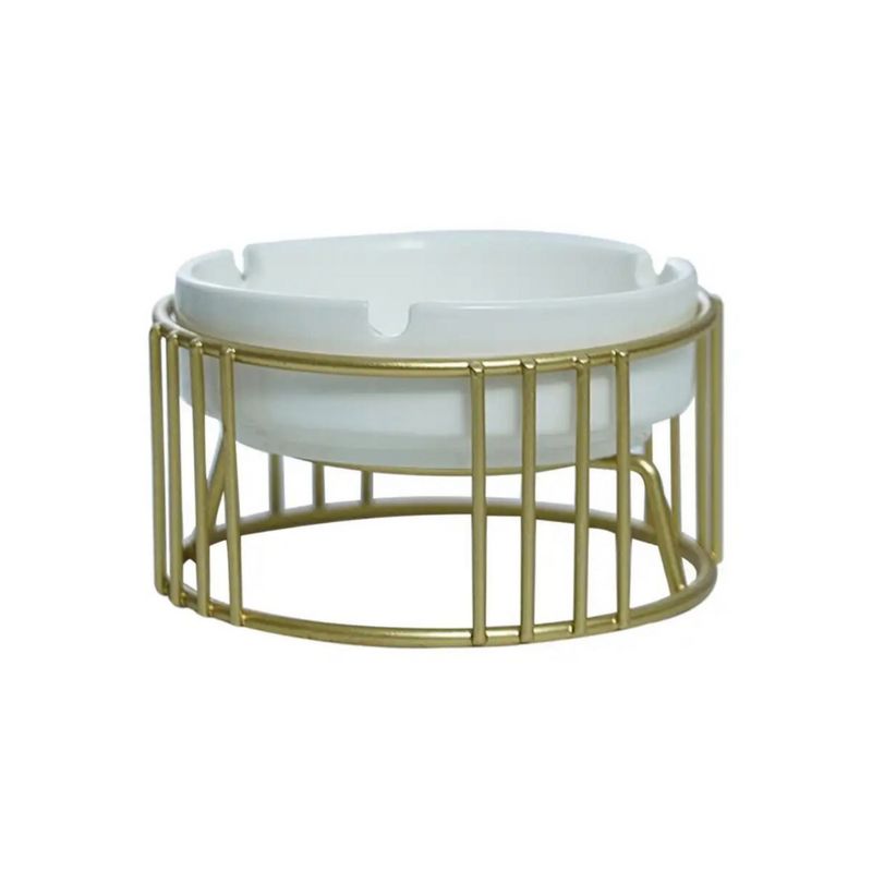 GENERICO - Cenicero Decorativo Moderno Dorado