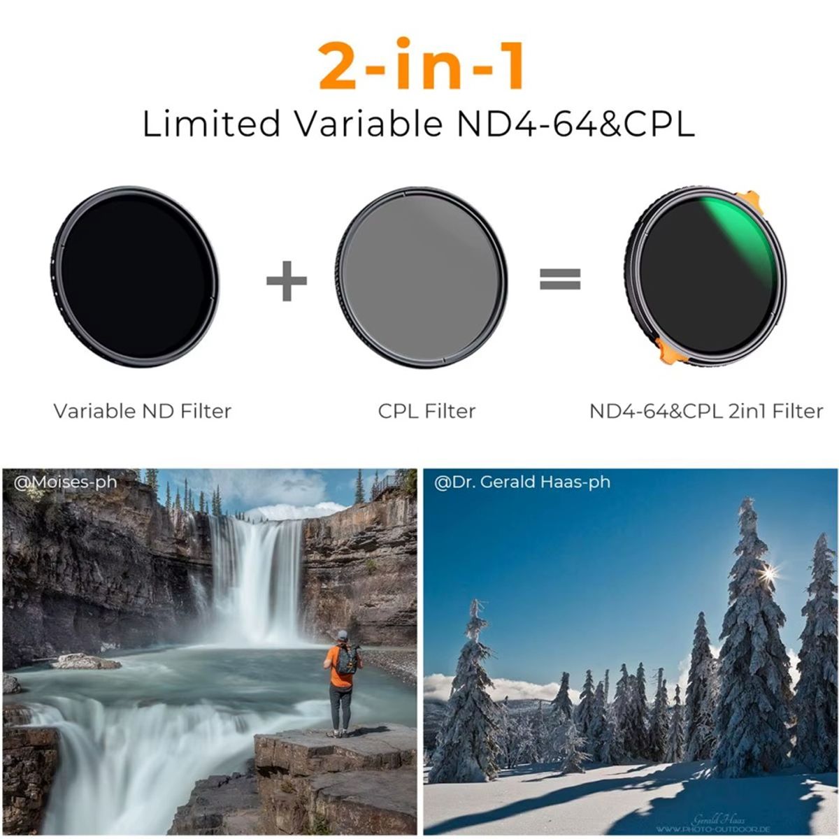 K&F CONCEPT - FILTRO KF CONCEPT 49MM VND+CPL NANO-X ND4-ND64