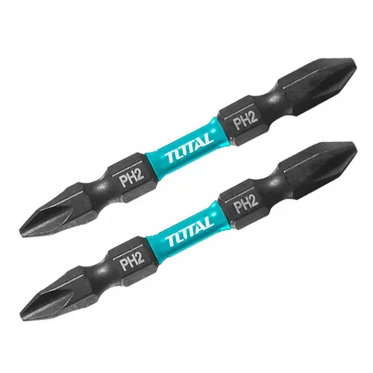TOTAL TOOLS - Set Puntas Phillips Doble Ph2 Ph2 Impacto 2 Piezas Total