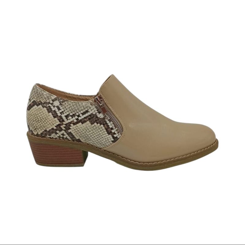 HERIEL - Zapato Bajo Beige Print