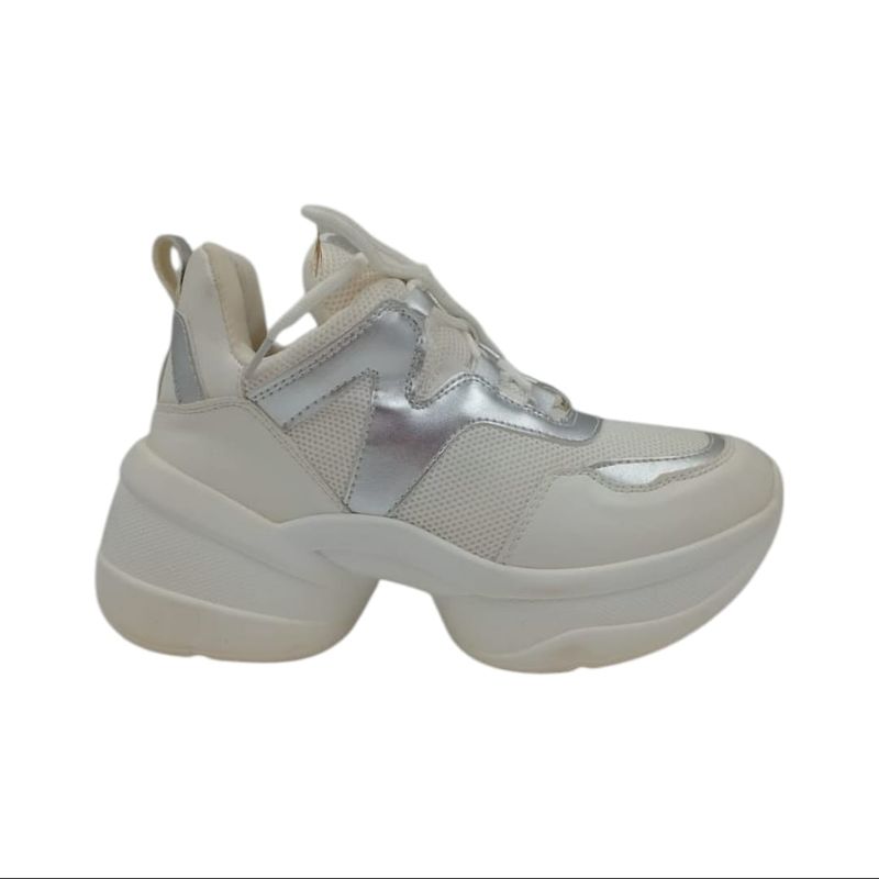 HERIEL - Zapatilla Blanca Plataforma Mujer