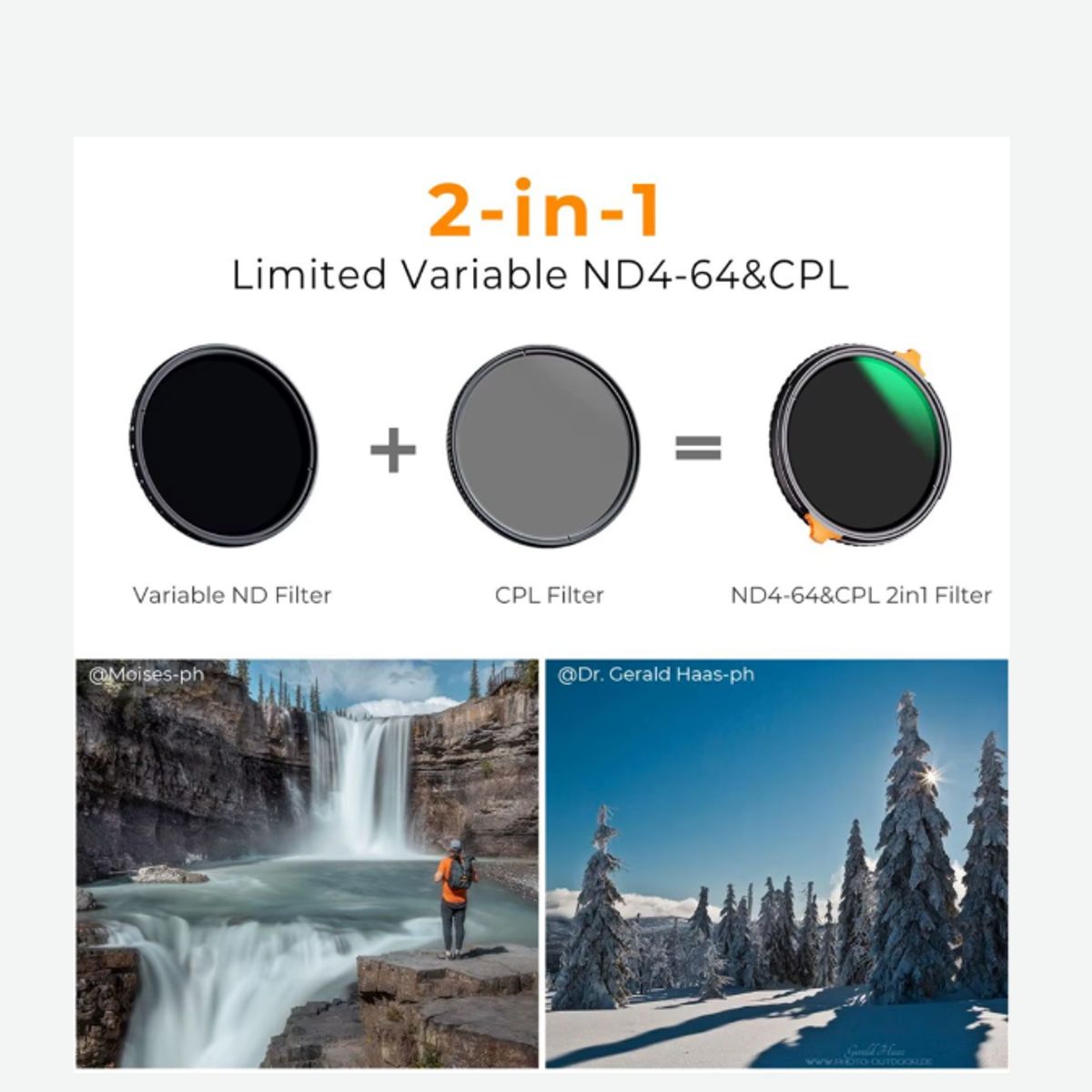 GENERICO - FILTRO KF CONCEPT 72MM VND+CPL NANO-X ND4-ND64