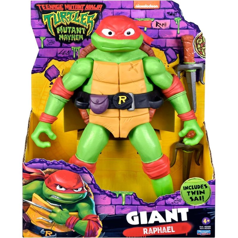 SPIN MASTER - Tortugas Ninja Mutante Mayhem Raphael Gigante 30cm Playmates