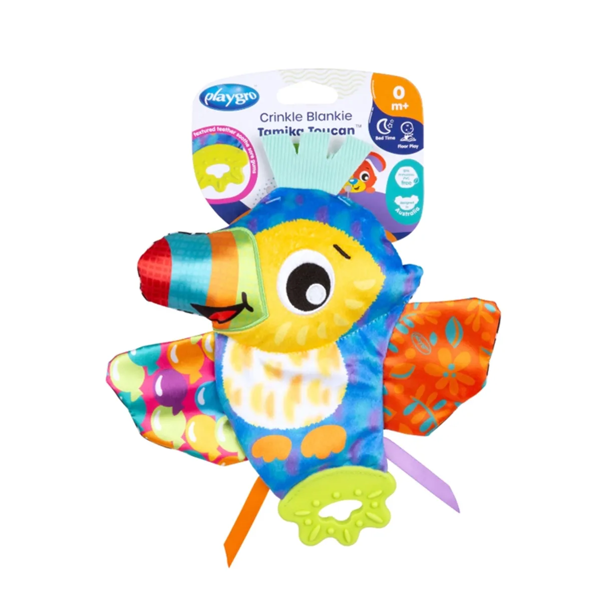PLAYGRO - Peluche Mordedor Tucan Tamika Playgro