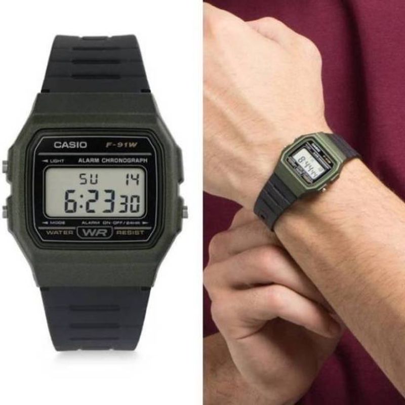 CASIO - RELOJ CASIO F91WM-3A HOMBRE DEPORTIVO DIGITAL