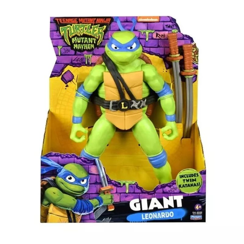 SPIN MASTER - Tortugas Ninja Mutant Mayhem Leo Gigante 30cm Playmates