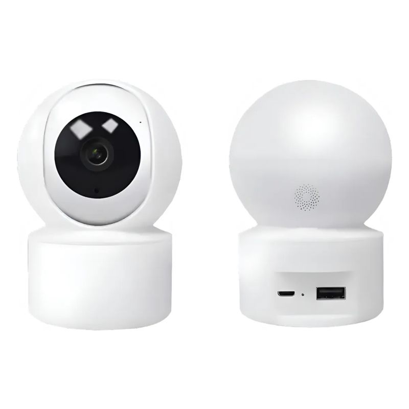 GENERICO - Camara Wifi 1080p Full Hd 360 Cuidado Bebe Mascota