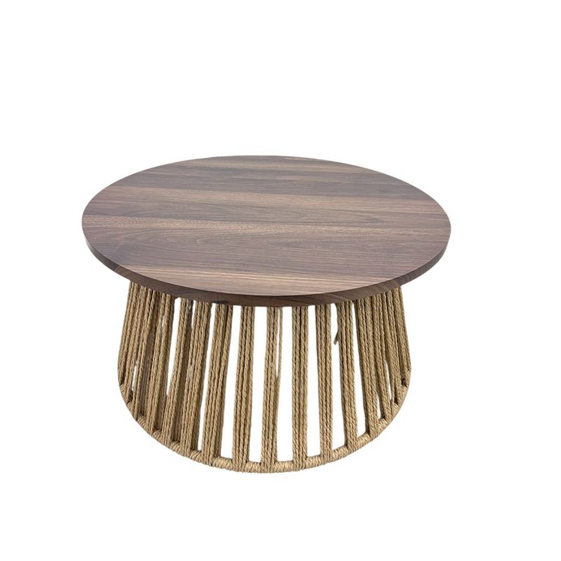 OEM - Mesa De Centro Mesa Lateral Base Mimbre Deco Boho Grande