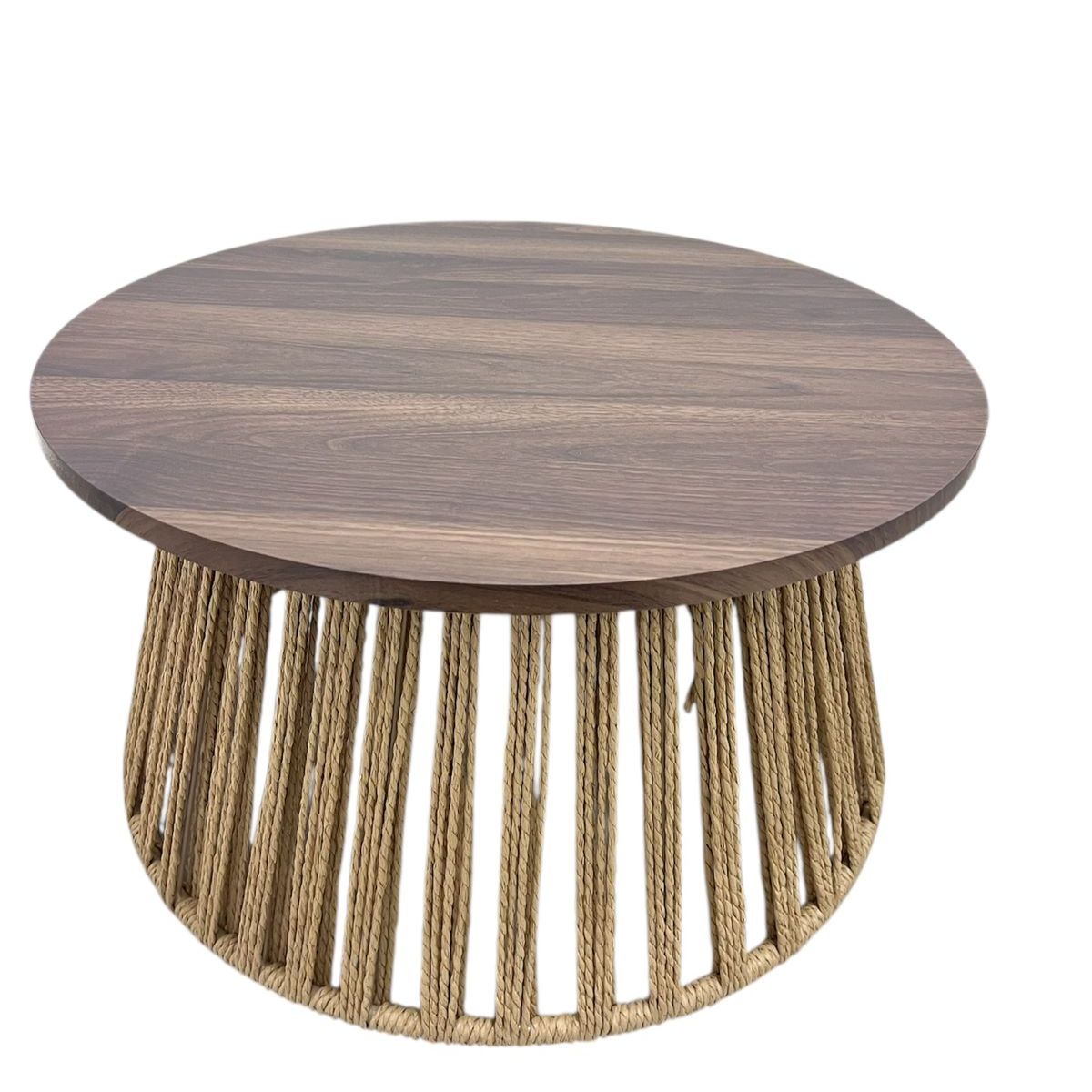 OEM - Mesa De Centro Mesa Lateral Base Mimbre Deco Boho Mediana