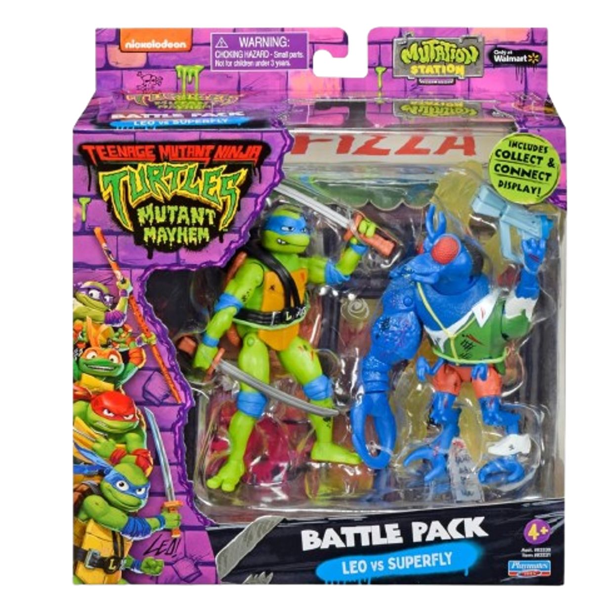 TORTUGAS NINJA - Tortugas Ninja Adolescente Battle Pack Raphael Vs Rocksteady