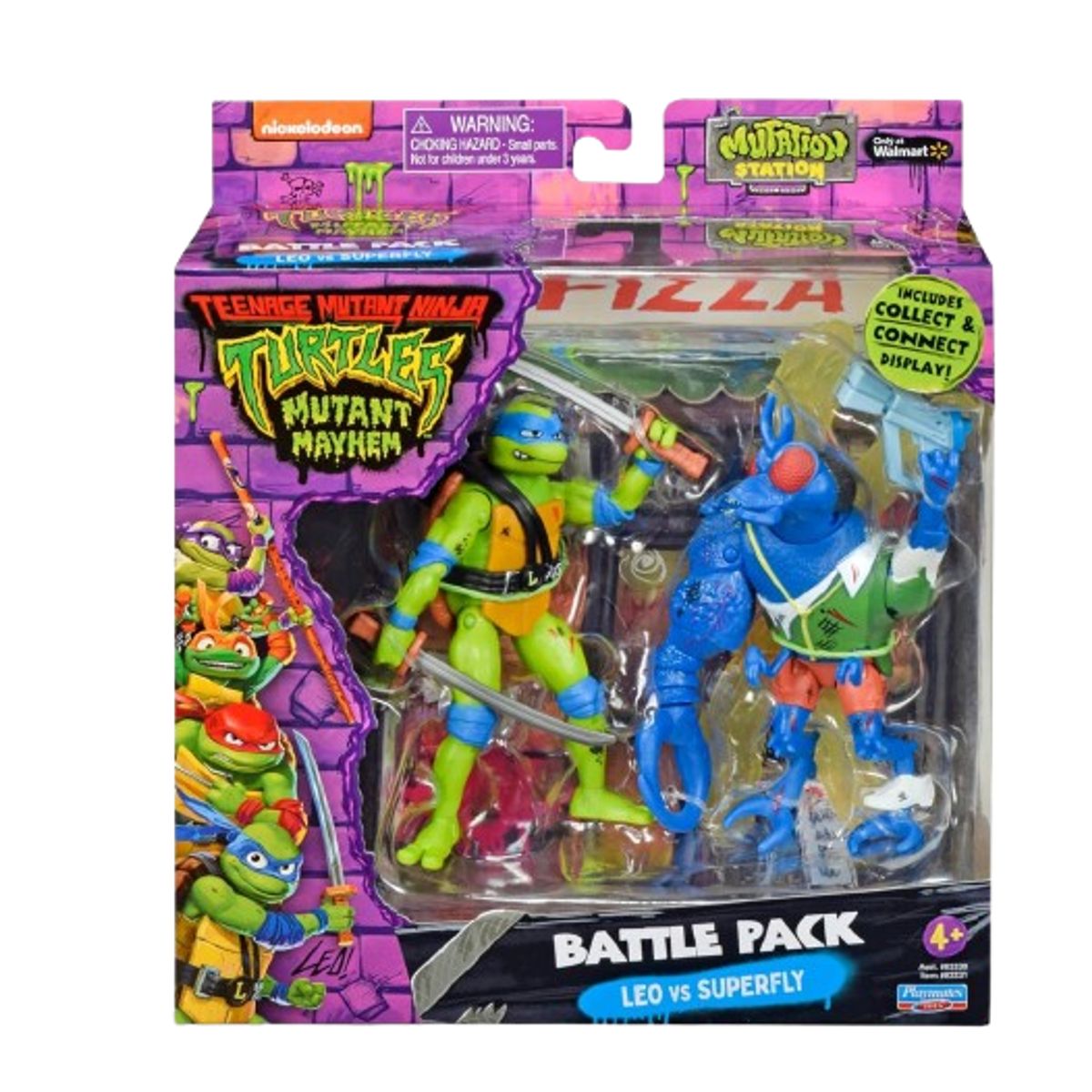 TORTUGAS NINJA - Tortugas Ninja Adolescente Battle Pack Raphael Vs Rocksteady