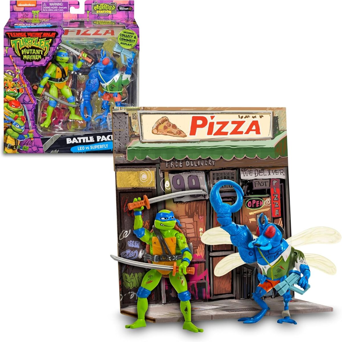 TORTUGAS NINJA - Tortugas Ninja Adolescente Battle Pack Raphael Vs Rocksteady