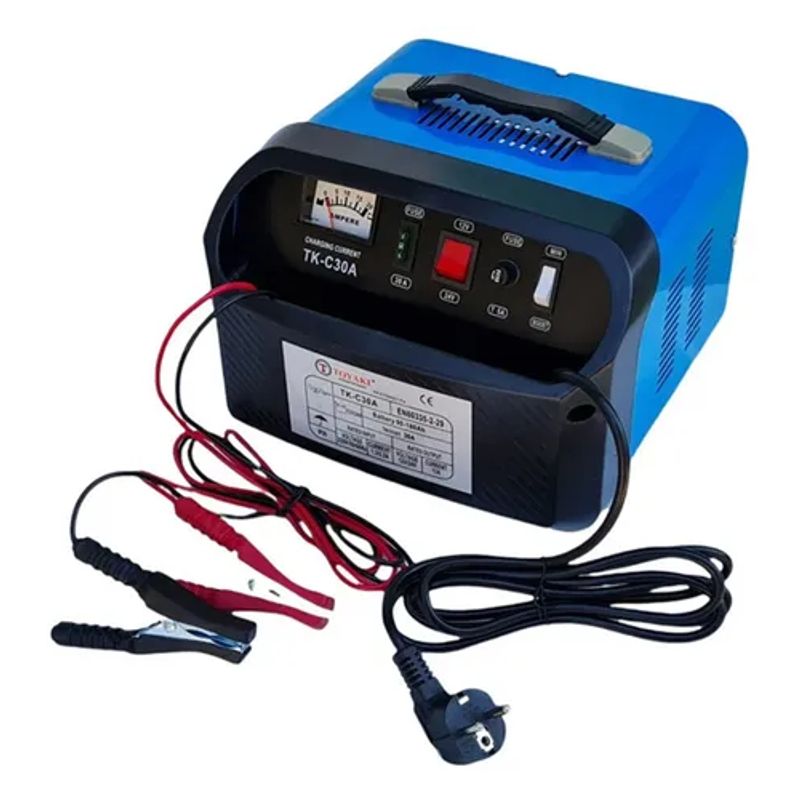 TOYAKI - Cargador De Bateria 30amp Autos Y Motos 12v Y 24v Toyaki