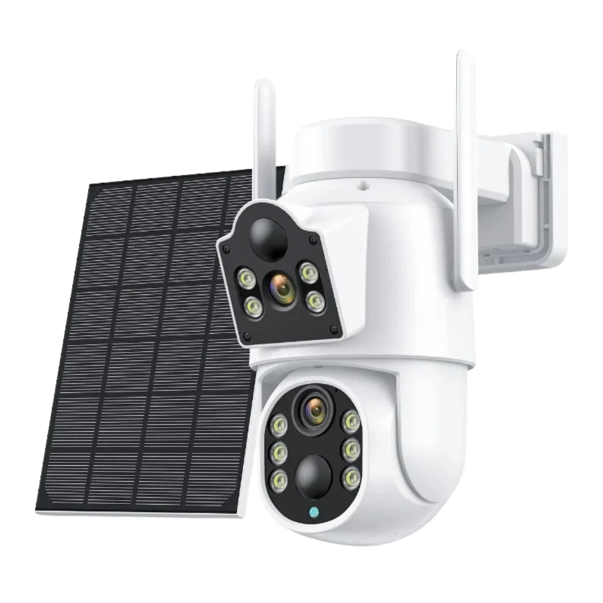 Cámara Solar 360° IP66 Visión Nocturna HD 128GB Wifi, marca NOVYSTOR - Foto Principal