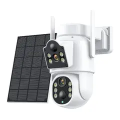 NOVYSTOR - Cámara Solar 5G 360° IP66 Visión Nocturna HD 128GB Wifi