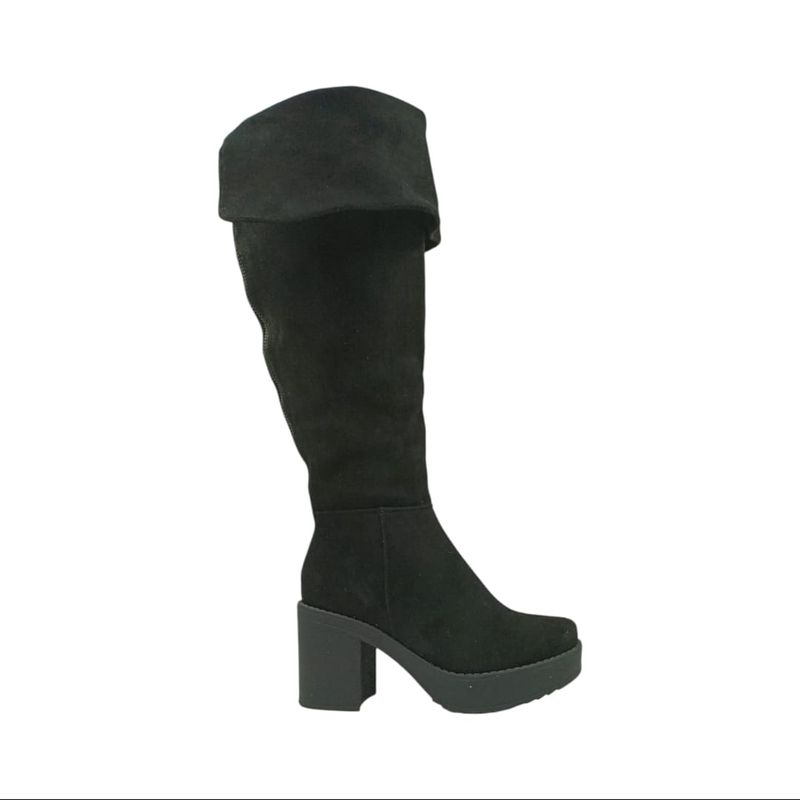 HERIEL - Bota Negra Taco Mujer
