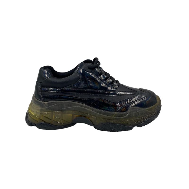 HERIEL - Zapatilla Negra Plataforma Mujer