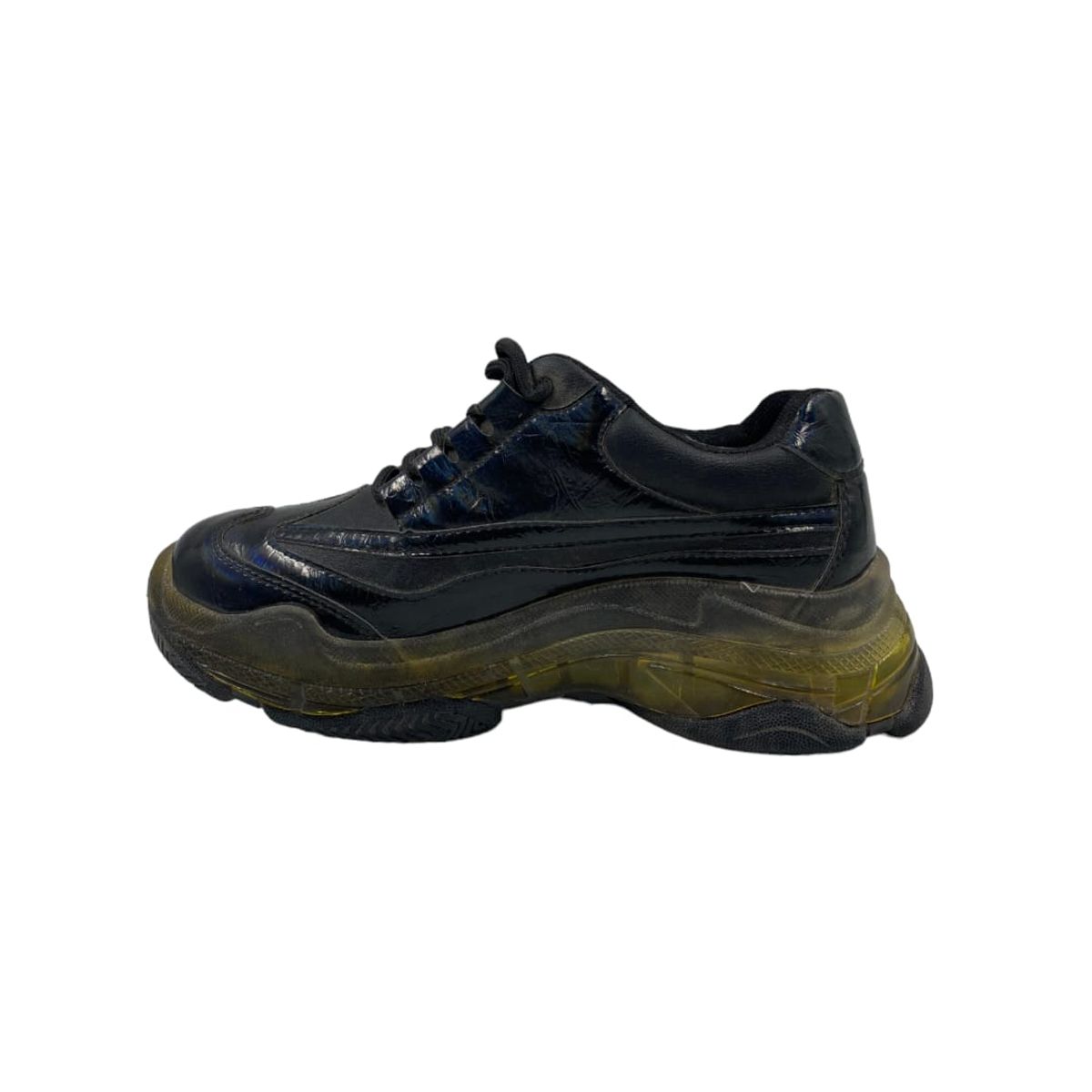 HERIEL - Zapatilla Negra Plataforma Mujer