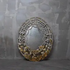 DECOMUEBLES - Espejo Metálico Corona