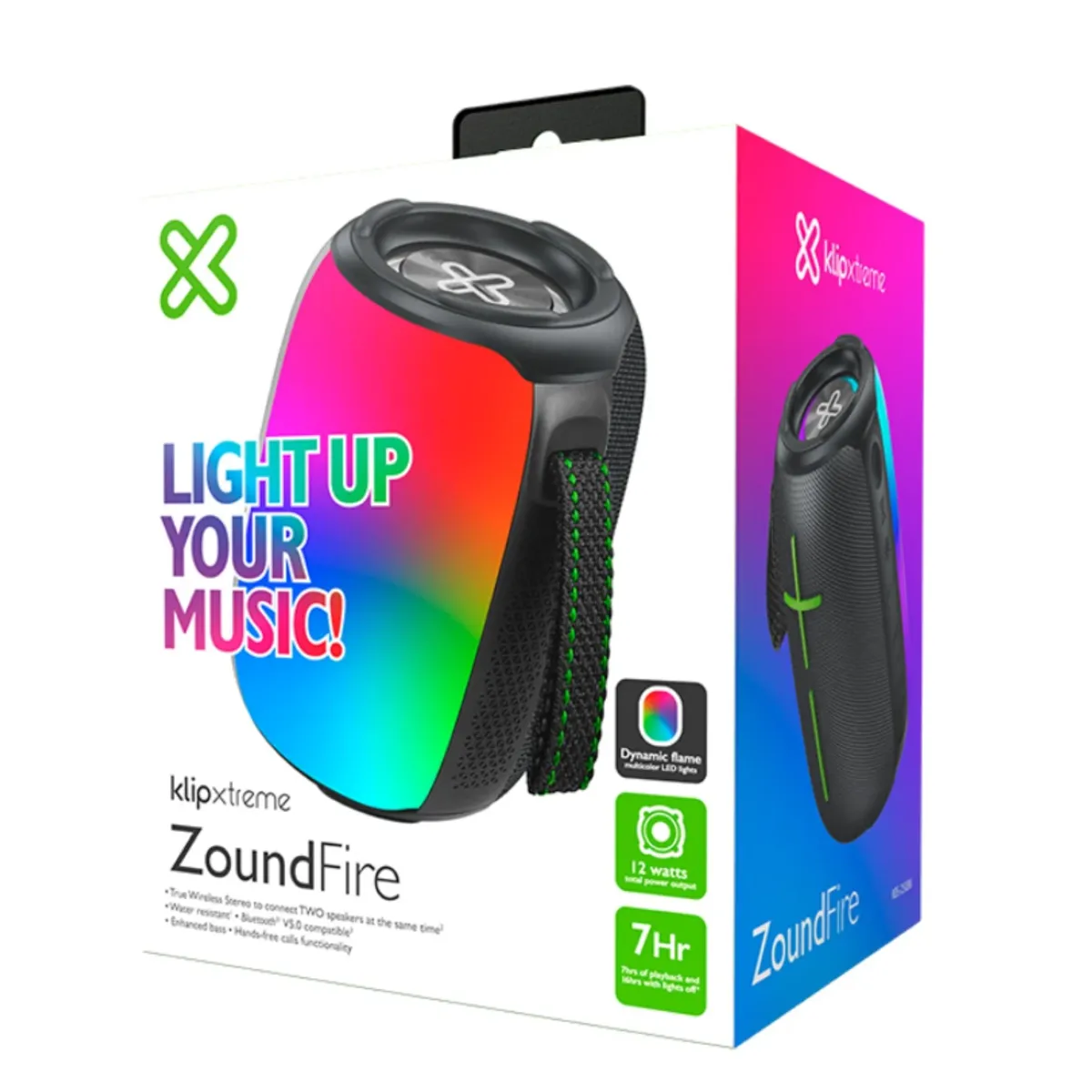 KLIP XTREME - Parlante Bluetooth - KlipXtreme Zoundfire - 12W RMS - Bluetooth