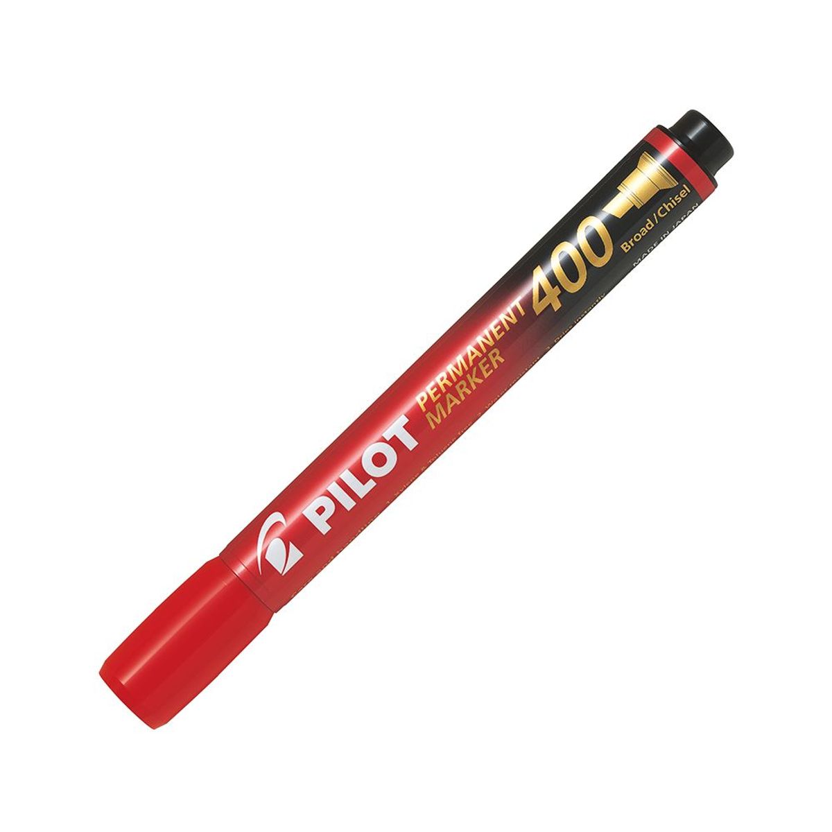 PILOT - 12 un. Marcador Permanente Biselado Rojo