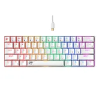 Teclado Gamer Mecánico Luces RGB KB903L Blanco