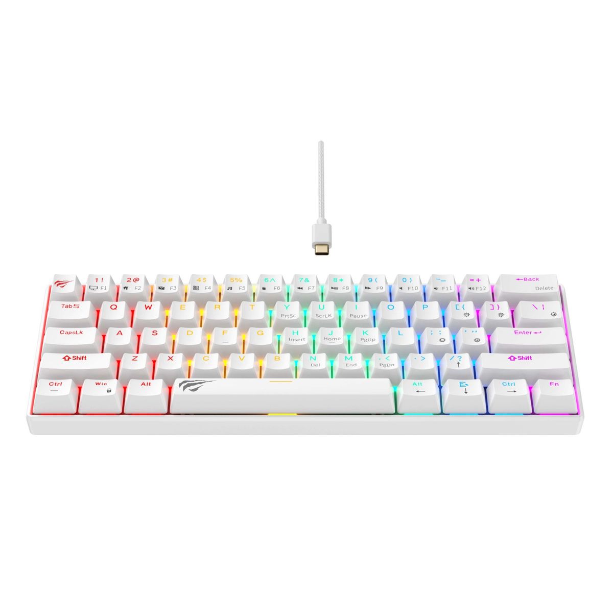 HAVIT - Teclado Gamer Mecánico Luces RGB KB903L Havit Blanco