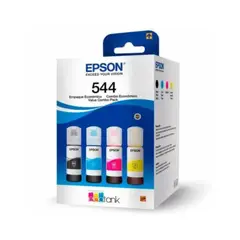 EPSON - Pack de tintas t544 amarillo cyan magenta negro originales