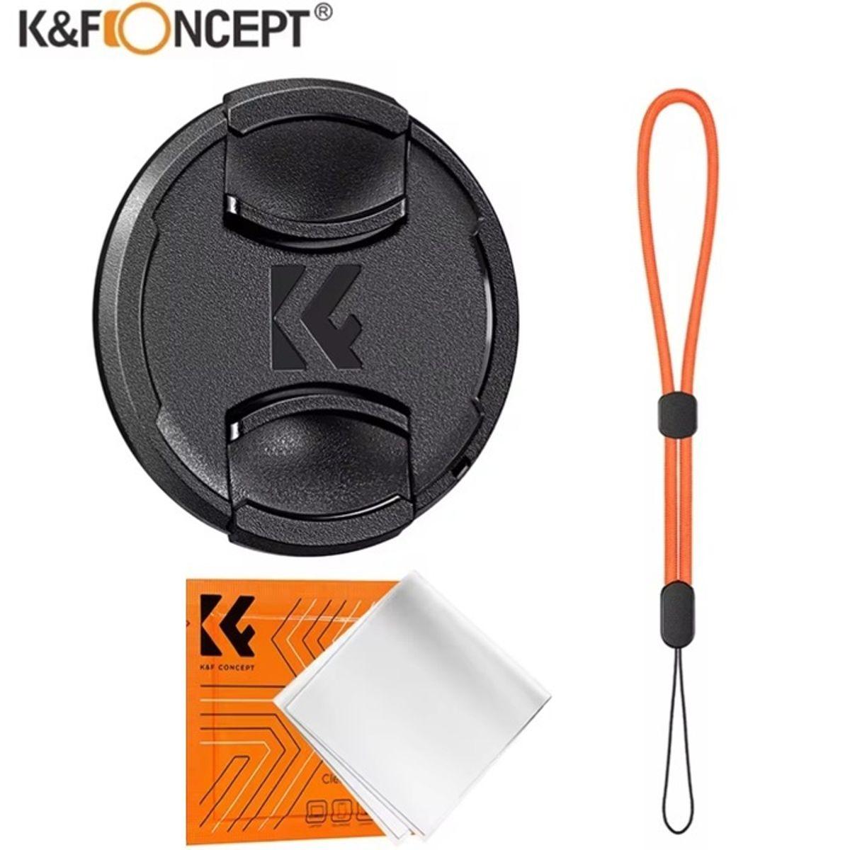 GENERICO - KIT KF CONCEPT TAPA LENTE 82MM + CAPKEEPER + PAÑO LIMPIEZA