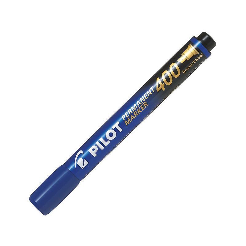 PILOT - 12 un. Marcador Permanente Biselado Azul