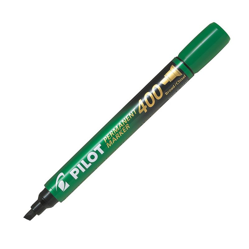 PILOT - 12 un. Marcador Permanente Biselado Verde