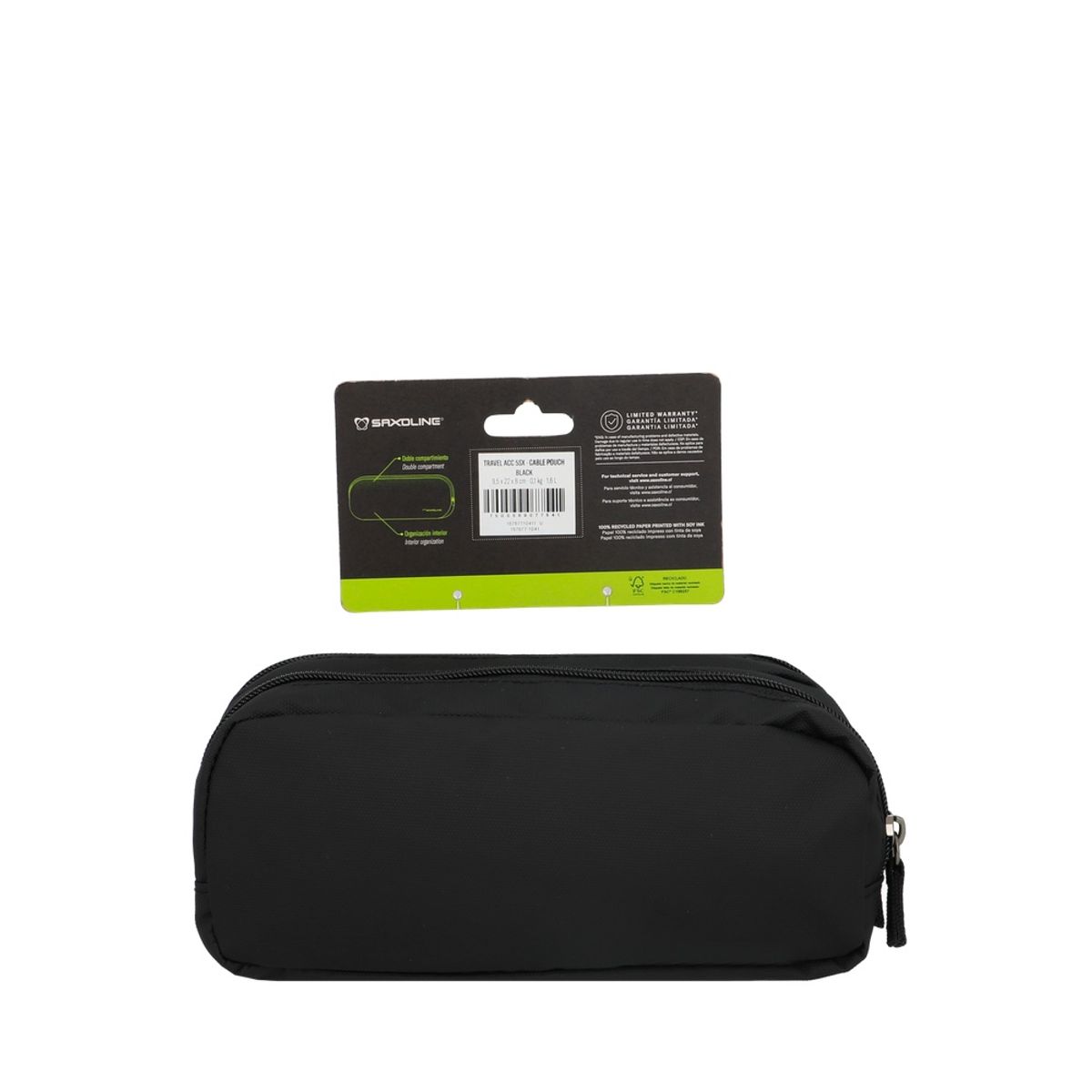 SAXOLINE - Estuche de Viaje para cables Saxoline Negro
