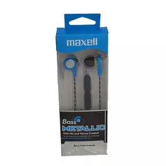MAXELL - AUDIFONOS MANOS LIBRES BASS13 METALLIC SEB-BLUE AZUL