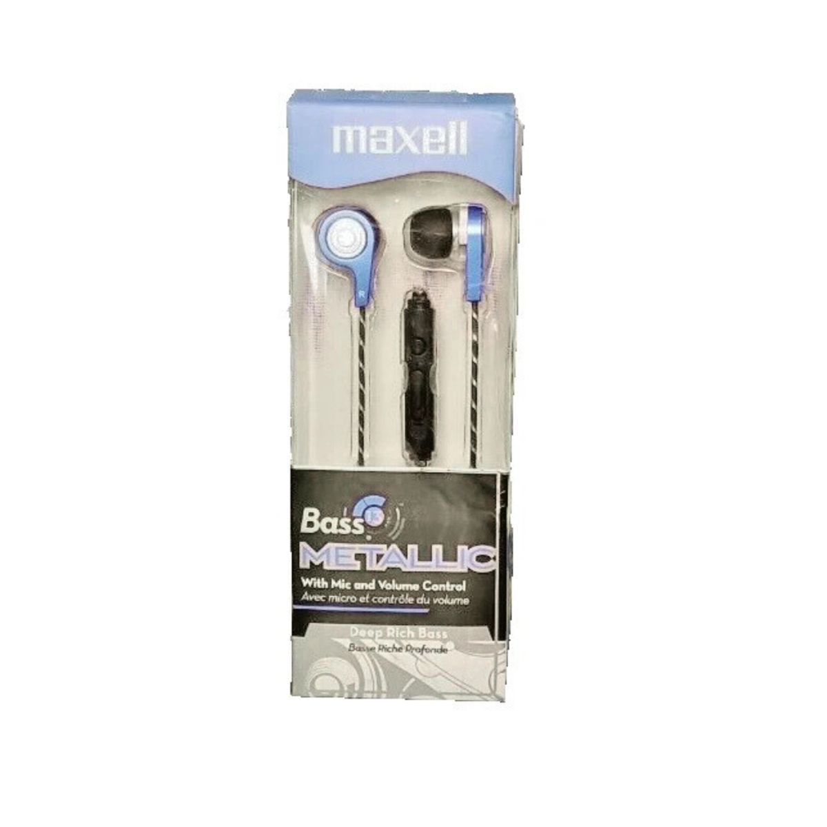 MAXELL - AUDIFONOS MANOS LIBRES MAXELL BASS13 METALLIC SEB-BLUE AZUL
