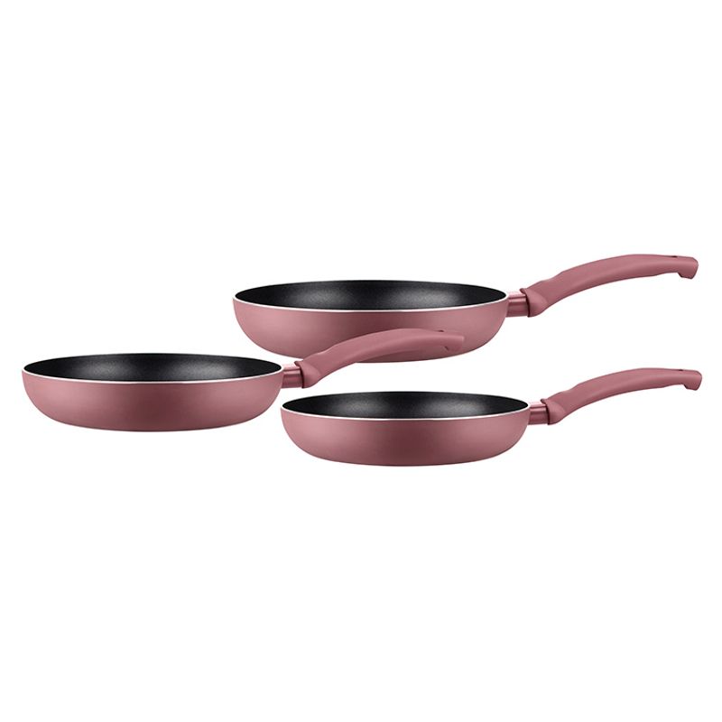 MARMICOC - Set 3 Sartenes  Spring Granate 18 20 24cm Marca Marmicoc