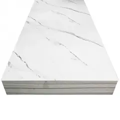 JOYTEK - Plancha Decorativa PVC UV Blanco Mármol Carrara 244x122cm 25mm