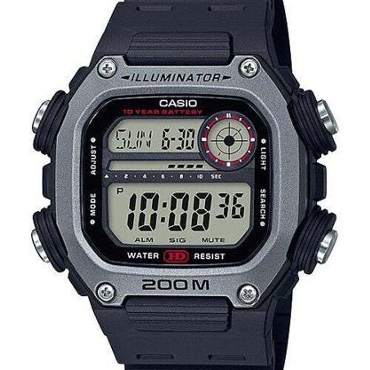 CASIO - RELOJ CASIO DW291H-1AV HOMBRE DURO 200M ILUMINATOR