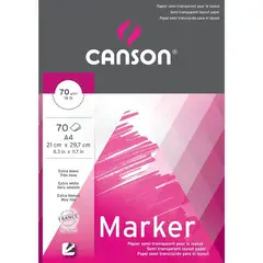 CANSON - Block Marcadores 70gr A4 70 Hojas