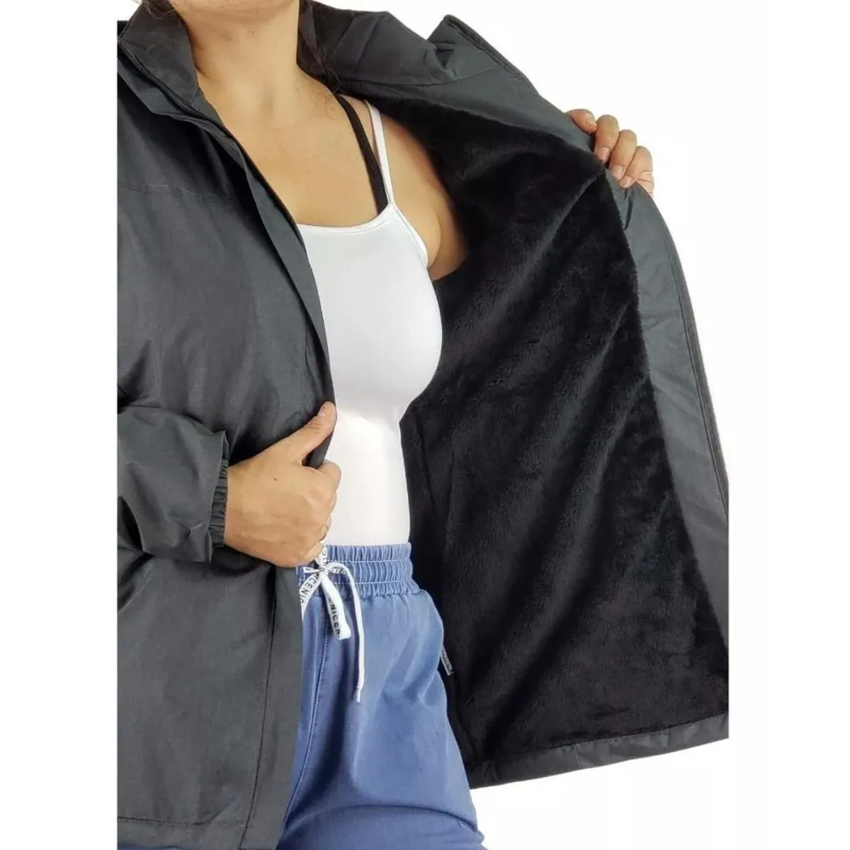 LIKE SHOP - Parka Chaqueta Mujer Invierno Premium Forro Piel H8