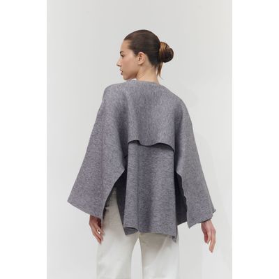 Imagen 2 del producto Abrigo liso corte diagonal Neko