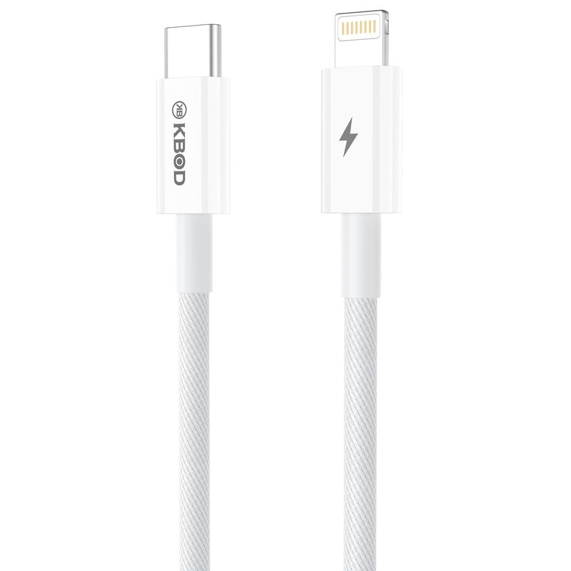 KBOD - Cable Para IP Trenzado De Nylon 2mt Kbod CBO16 Blanco