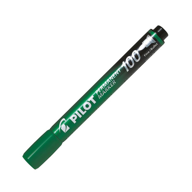 PILOT - 12 un. Marcador Permanente Fino Verde