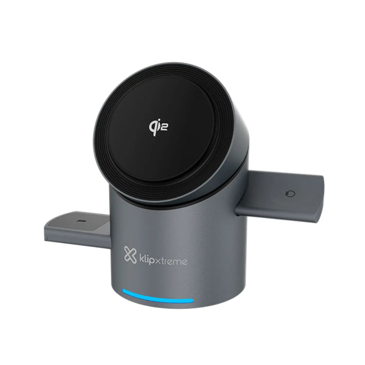 KLIP XTREME - Klipxtreme KDC-400, Estación de Carga Inalámbrica, 3 en 1, 15W, Smartphone, AirPods y Apple Watch, MagSafe, USB-C