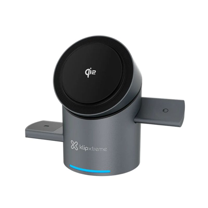 KLIP XTREME - Estación Carga Inalámbrica 3 en 1 Klip Xtreme KDC-400 15W USB-C