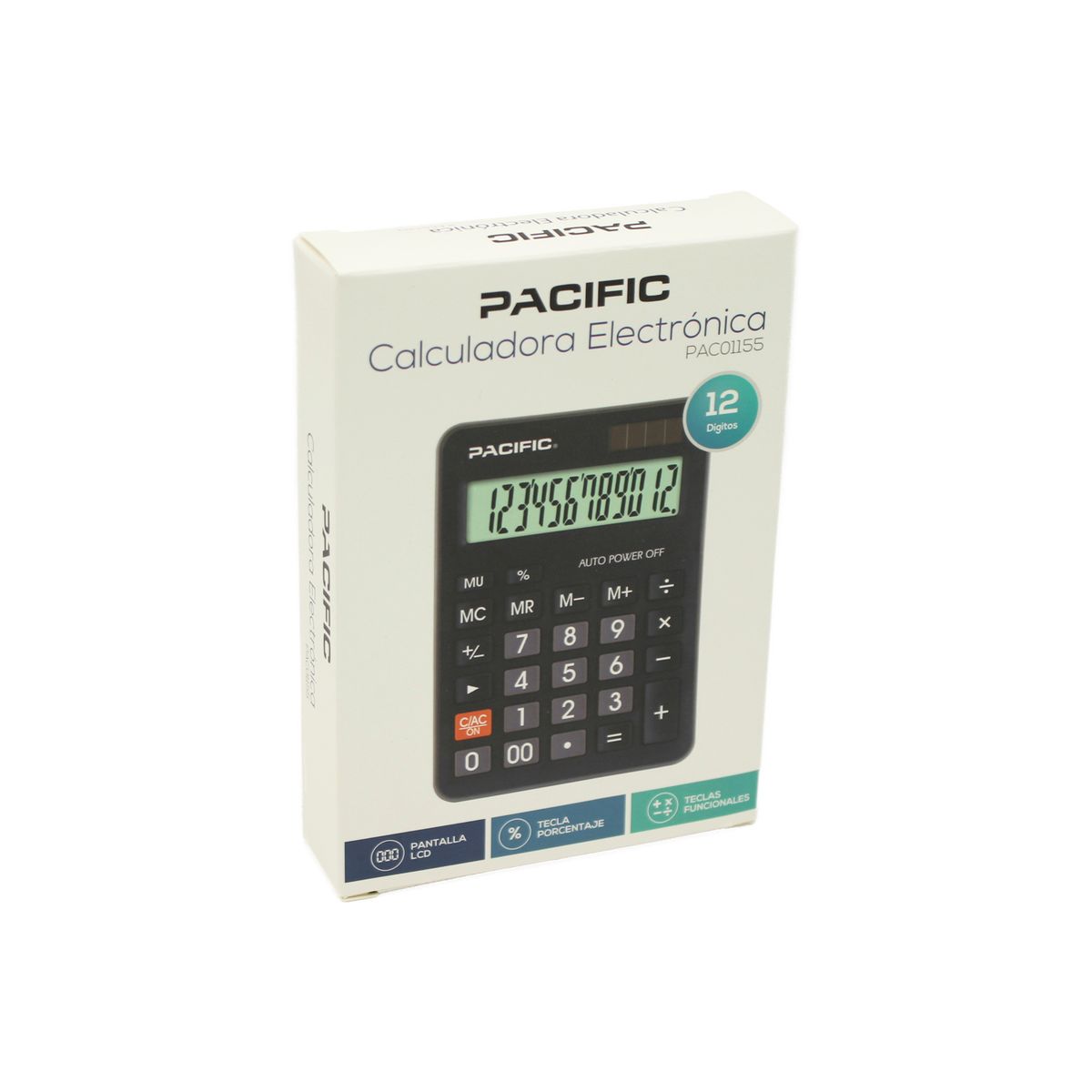 PACIFIC - Calculadora Electrónica De 12 Dígitos - Ps