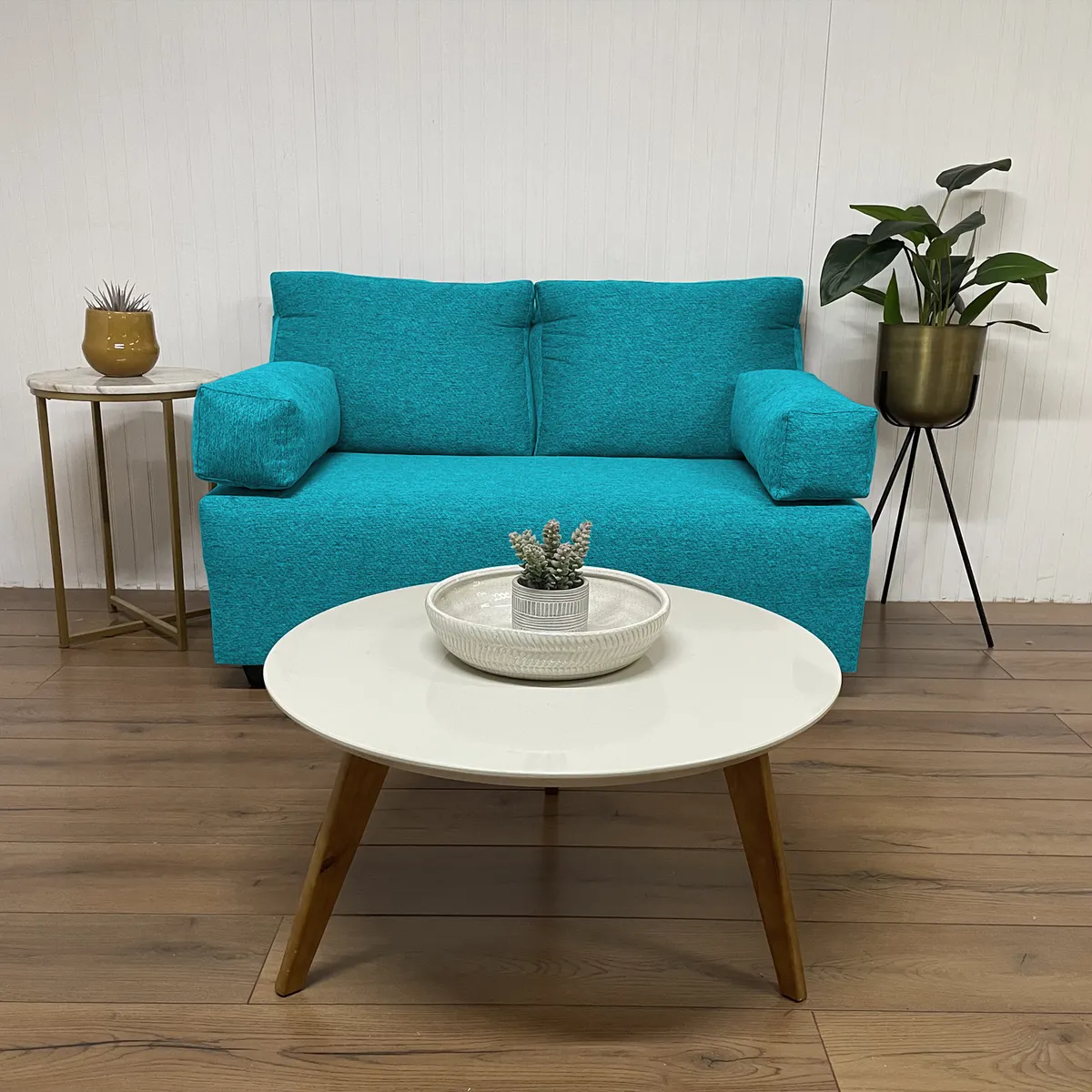 SOFAS HOME - SOFA EREN CHENILLE TURQUESA