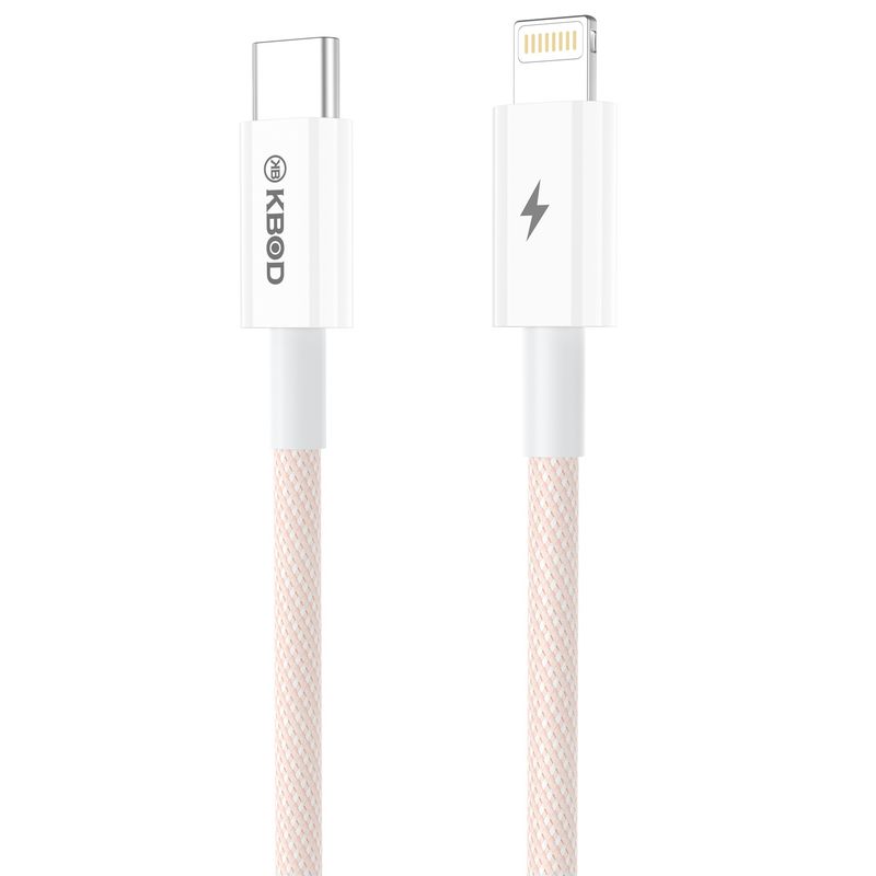 KBOD - Cable Para IP Trenzado De Nylon 2mt Kbod CBO16 Rosa