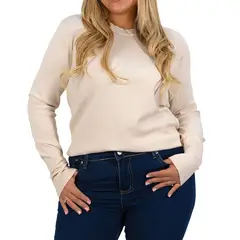 MPROPIA - Sweater mujer texturado colores corazones Extra linda