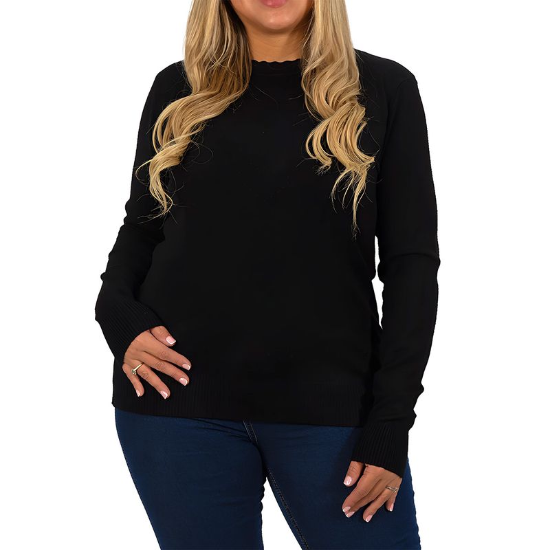MPROPIA - Sweater mujer texturado colores corazones Extra linda