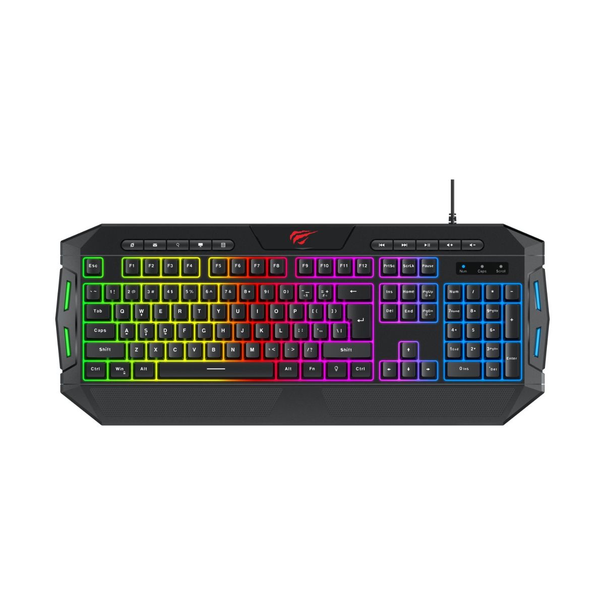 HAVIT - Kit Set Gamer con Teclado + Audífonos Over-ear con Micrófono + Mouse + Mousepad KB501CM Havit